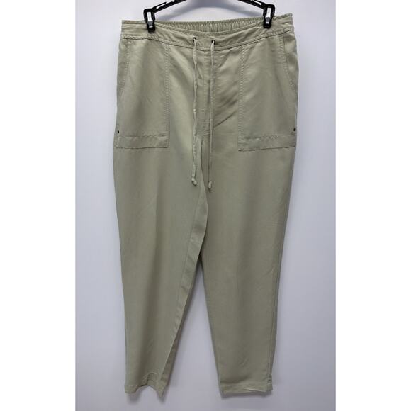 Chicos 0.5 Woman's Sz 6 Pull On Drawstring Casual Ankle Pants Sage - Picture 1 of 6